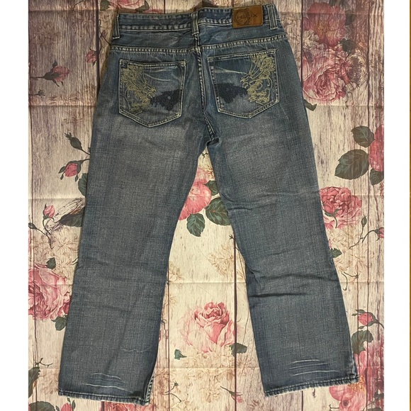 Lot of 2 Menβs Helix Jeans 32/30 Boot Distressed Denim - Picture 8 of 11